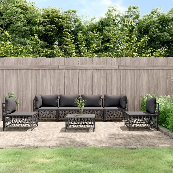 vidaXL Garden Lounge Set Anthracite, Dark grey