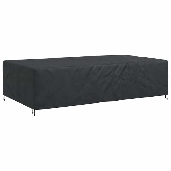 vidaXL Outdoor Furniture Cover Black 124" x 70.9" x 29.1" 420D