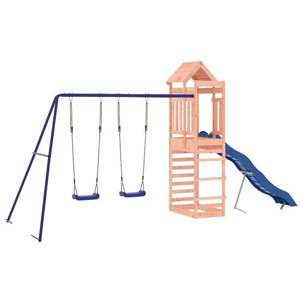 vidaXL Outdoor Playset Douglas wood Solid Douglas Fir wood Large Durable