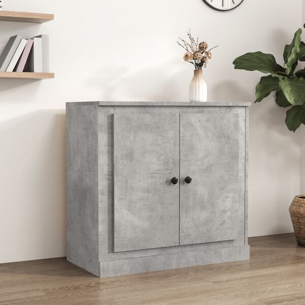 vidaXL Sideboard Concrete Grey Engineered Wood Medium Sideboard