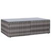 vidaXL Garden Lounge Set Poly Rattan Grey