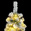vidaXL Artificial Hinged Christmas Tree 150 LEDs & Ball Set 59.1"