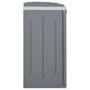 vidaXL Trash Bin with 2 Doors Gray 25.6"x17.7"x34.6" PP
