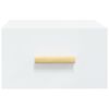 vidaXL Wall-mounted Bedside Cabinet Set of 2 White Engineered wood