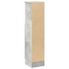 vidaXL Bathroom Cabinet Concrete Grey Engineered Wood Slim