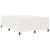 vidaXL Platform Bed Frame Cream 55.12 x 74.80 in Fabric