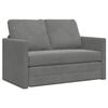 vidaXL Floor Sofa Bed Dark Grey Velvet Compact