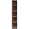 vidaXL Corner Cabinet Brown oak Engineered wood 13x13x64.8 in