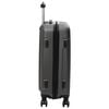vidaXL Suitcase 3 pcs Dark Grey 19.69 x 12.20 x 30.71 in ABS Plastic