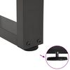 vidaXL Dining Table Leg Anthracite Powder-Coated Steel Adjustable Feet