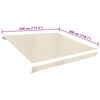 vidaXL Awning Cream Polyester with PU coating 14.8 x 9.8 ft