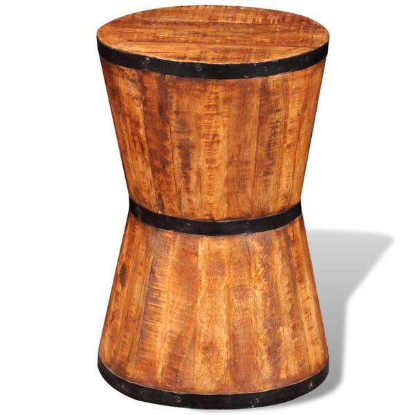 vidaXL Stool Variations of Brown Rough mango wood Medium