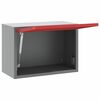 vidaXL Tool Cabinet Red and gray 50 x 25 x 35 cm Powder-coated steel