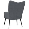 vidaXL Relaxing Chair Dark Grey Fabric (100% polyester), Steel Medium