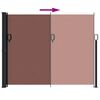 vidaXL Retractable Side Awning Brown