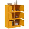 vidaXL Sideboard Mustard Yellow Cold-rolled Steel 26.4x15.4x42.1 in