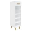 vidaXL Shoe Cabinet White Engineered wood Slim and tall Shoe Cabinet