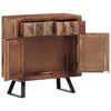 vidaXL Side Cabinet 27.6"x13.8"x29.5" Solid Acacia Wood