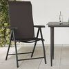 vidaXL Garden Chair Set of 2 Black Coffee PE Rattan, Powder-Coated Steel