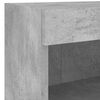 vidaXL 8 Piece TV Wall Units with LED Concrete Gray Engineered Wood
