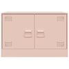 vidaXL TV Cabinet Set of 2 Pink Cold-rolled steel Medium TV Cabinet