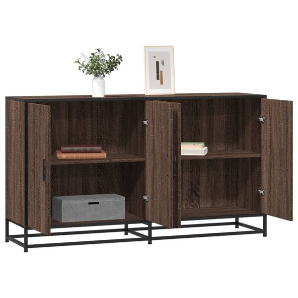 vidaXL Sideboard Brown Oak Engineered Wood Medium Sideboard