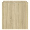 vidaXL Wall Cabinet Sonoma Oak 14.6"x14.6"x14.6" Engineered Wood