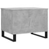 vidaXL Coffee Table Concrete Grey Engineered Wood, Metal Medium