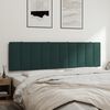 vidaXL Headboard Cushion Dark Green Velvet (100% polyester) 70.9 inch
