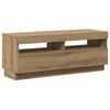 vidaXL TV Cabinet Artisan Oak Engineered wood 39.4 in x 13.8 in x 15.7 in