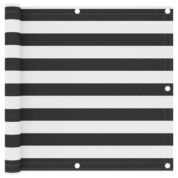 vidaXL Balcony Screen Anthracite and White 35.4x157.5" Oxford Fabric
