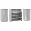 vidaXL Reception Desk Grey sonoma Engineered wood Large Reception Desk