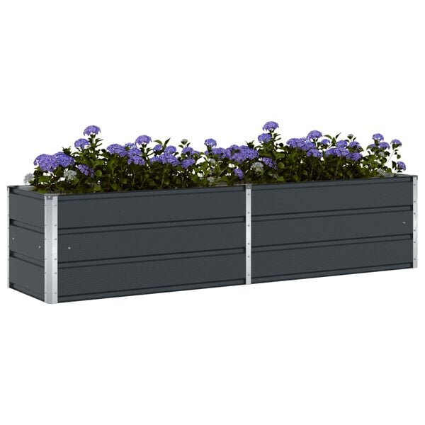 vidaXL Planter Anthracite 480 x 50 x 45 cm Galvanised Steel
