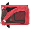 vidaXL Pet Bike Trailer Red Oxford fabric, Iron, PVC Small Durable