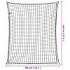 vidaXL Trailer Net with Elastic Rope Black 11.5x9.8' PP