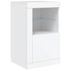 vidaXL Side Cabinet Set of 2 White Engineered wood Medium Side Cabinet