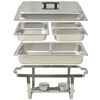 vidaXL 3 Piece Chafing Dish Set Stainless Steel