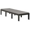 vidaXL Sunlounger Anthracite Plastic Large Multi-Position Backrest