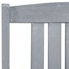 vidaXL Patio Chair Set of 4 Gray with a gray wash finish