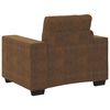 vidaXL Sofa Chair with Cushion Brown Faux leather and Wood