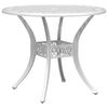 vidaXL Garden Dining Set White Cast Aluminum Medium Durable