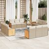 vidaXL Garden Sofa Set Beige and Cream White