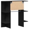 vidaXL Hallway Cabinet with Shelf Black Oak 38.39 x 14.57 x 38.98 in