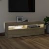 vidaXL TV Cabinet Sonoma oak Engineered wood LED TV Cabinet Rectangular