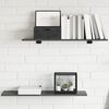 vidaXL Shelf Set of 8 High gloss grey Engineered wood