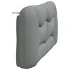 vidaXL Headboard Cushion Light Grey Polyester 63 in Headboard Cushion