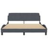 vidaXL Bed Frame Dark grey