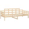vidaXL Day Bed Natural Pine Solid pine wood and plywood Twin