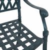 vidaXL Garden Chair 2 pcs Green 55 x 56.5 x 91cm Aluminium