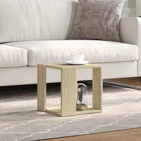 vidaXL Coffee Table Sonoma Oak Engineered Wood Small Coffee Table